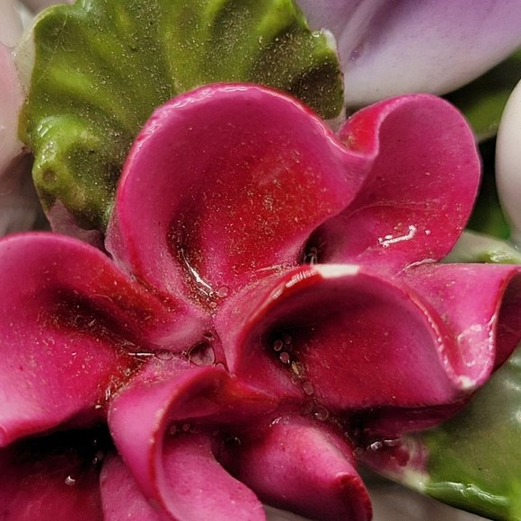 Vintage Aynsley Bone China Hand Modelled Swan With Flowers Figurine From England - Picture 6 of 12